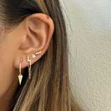LE sensor earrings Siena Leaf Stud Earrings