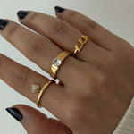 LE sensor Ring May Heart Ring