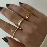 LE sensor Ring May Heart Ring