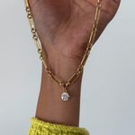 LE sensor necklace Sutton Solitaire CZ Necklace