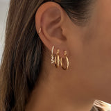 LE sensor earrings Mabel Hoops