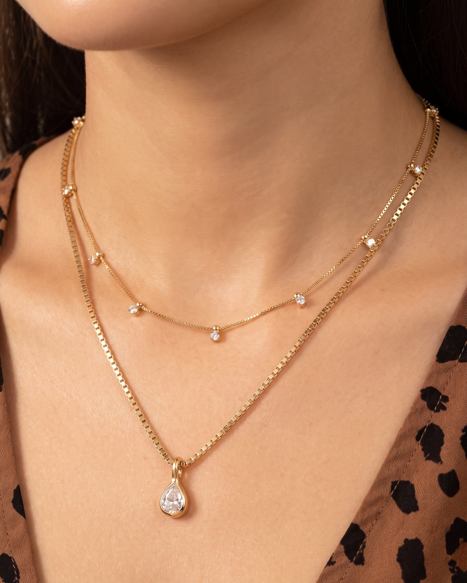 LE sensor necklace Maisie Teardrop Necklace