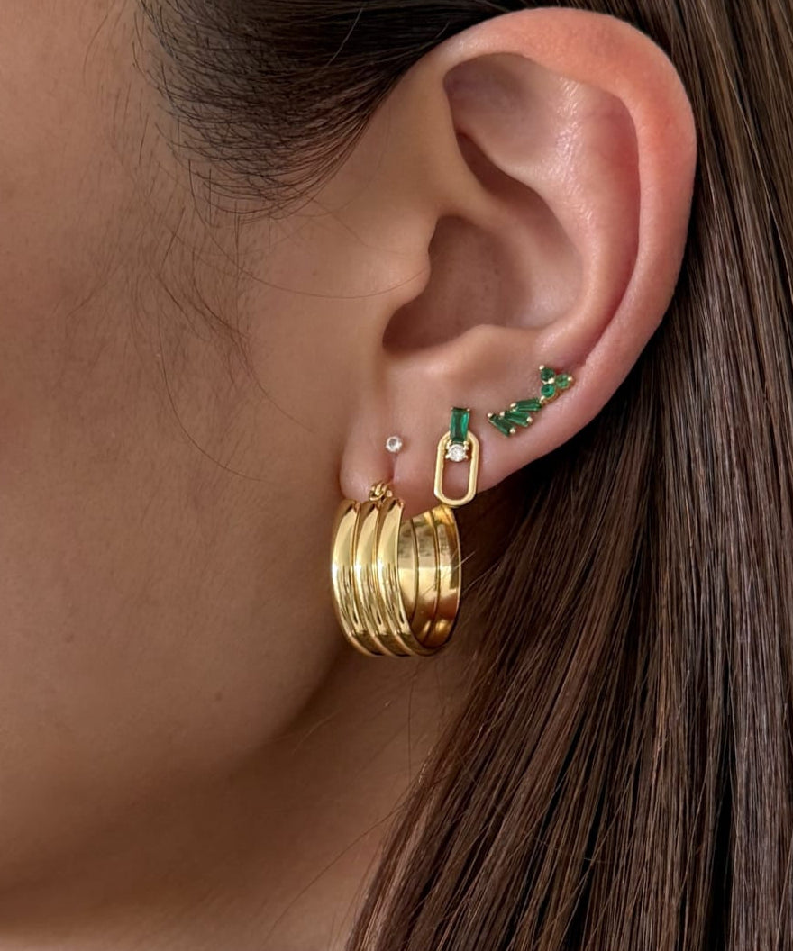 LE sensor earrings Mara Hoop Earrings