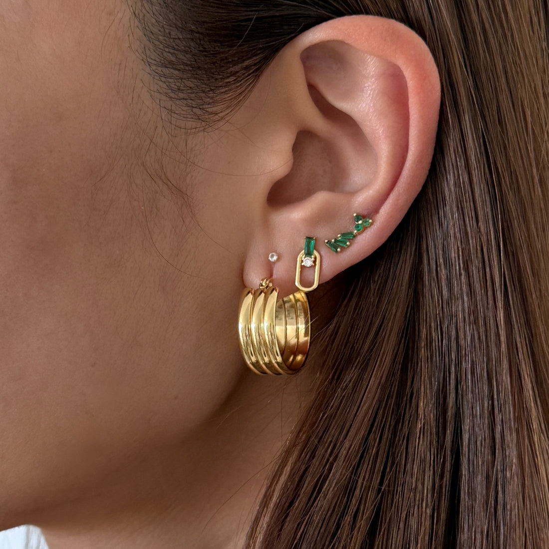 LE sensor earrings Mara Hoop Earrings