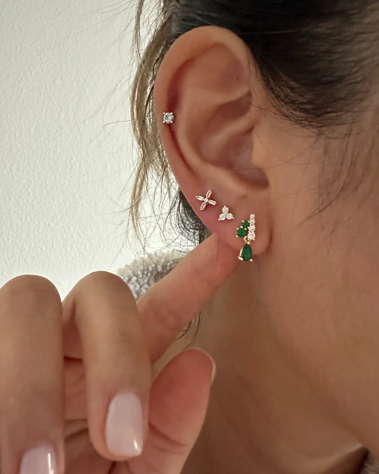 LE sensor earrings Marissa Teardrop Dangle Stud Earrings