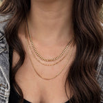 LE sensor necklace Colette Elongated Box Chain Necklace