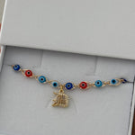 LE sensor Bracelet Nika Initial Charm Bracelet