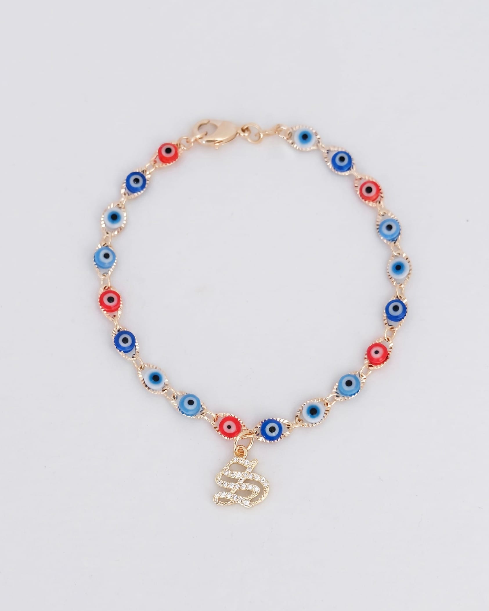 LE sensor Bracelet Nika Initial Charm Bracelet