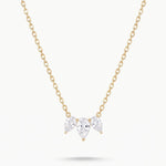 LE sensor necklace Nila Three Stone Teardrop Necklace