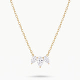 LE sensor necklace Nila Three Stone Teardrop Necklace