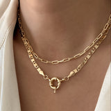 LE sensor necklace Paige Paperclip Chain Necklace