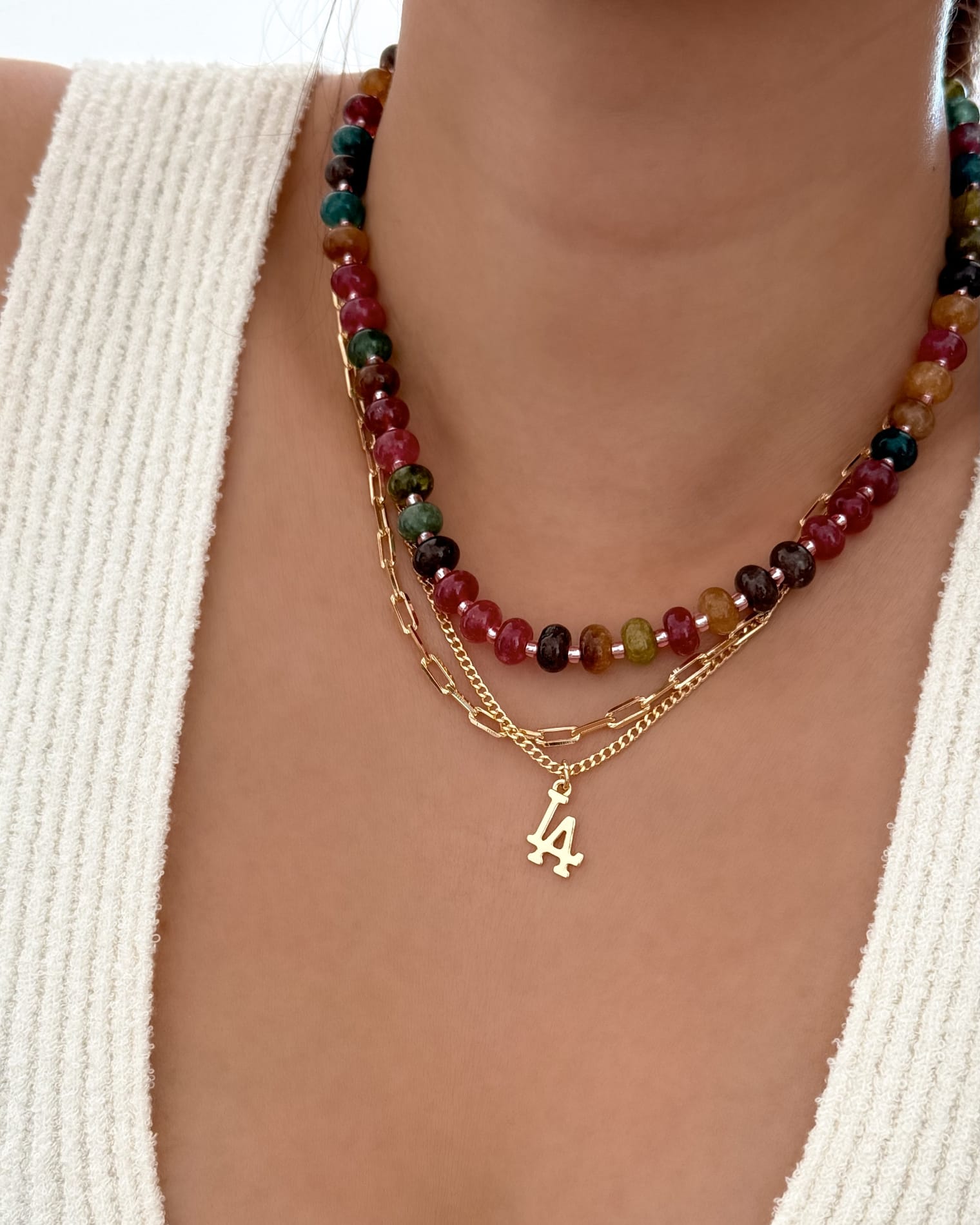 LE sensor necklace Paige Paperclip Chain Necklace