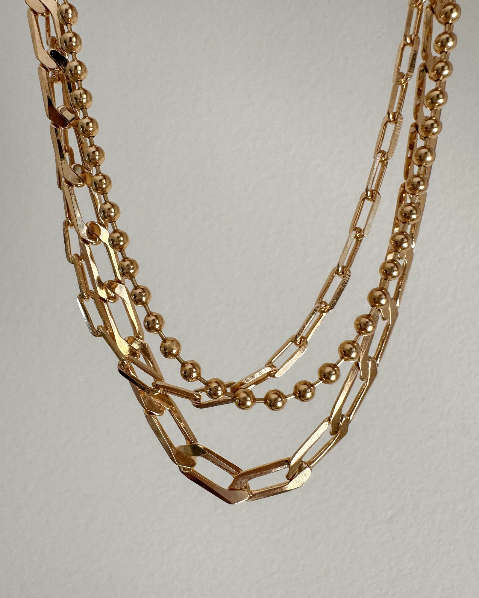 LE sensor necklace Paige Paperclip Chain Necklace