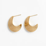 LE sensor earrings Phoebe Hammered Hoops