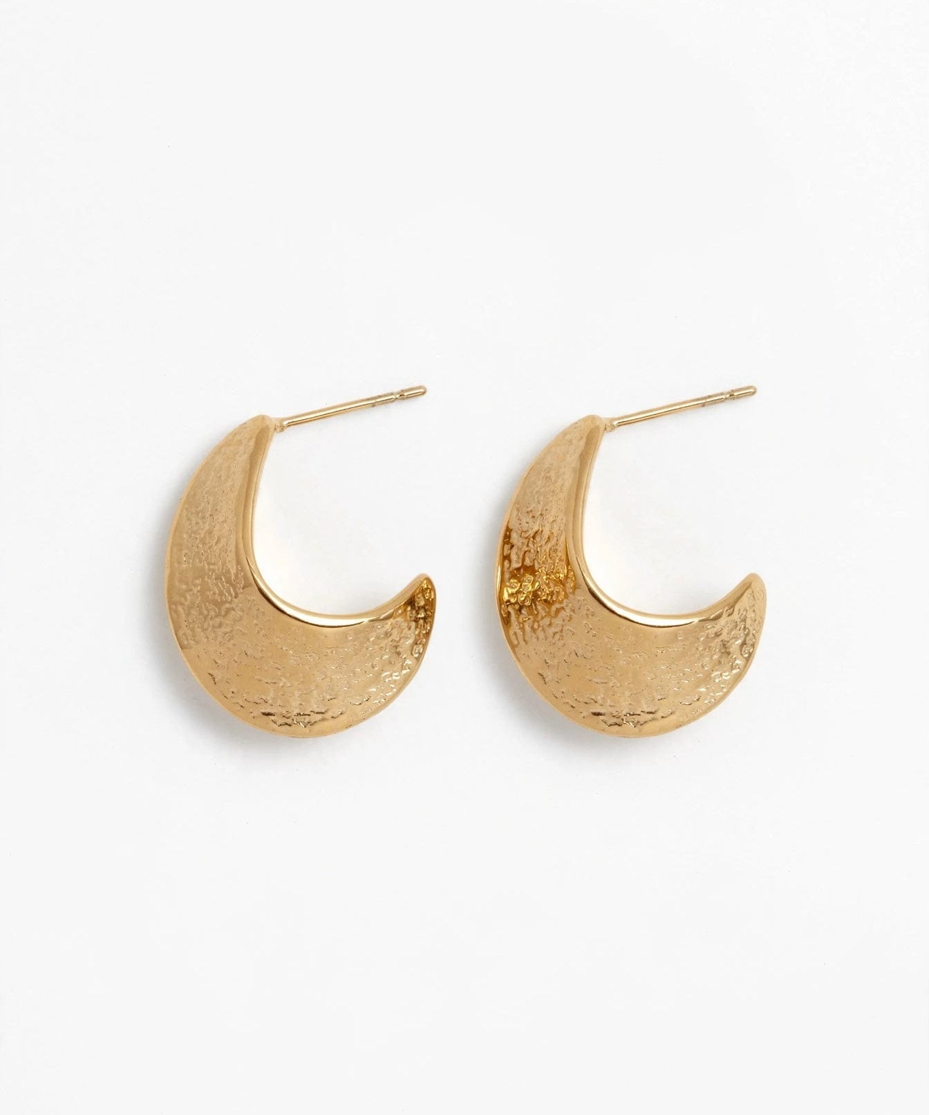 LE sensor earrings Phoebe Hammered Hoops