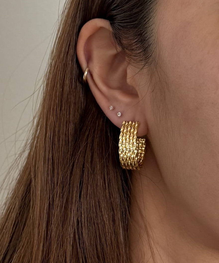 LE sensor earrings Presley Hoop Earrings