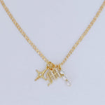 LE sensor necklace Selene Star Initial Charm Necklace