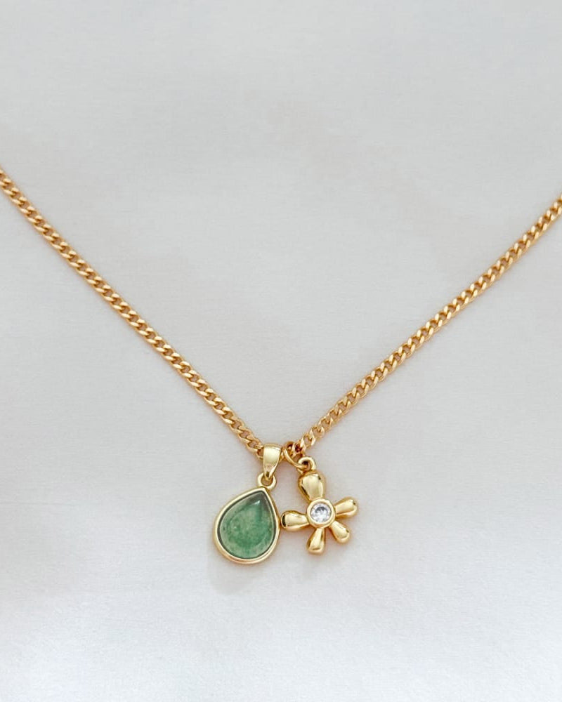 LE sensor necklace Green Shai Necklace - Flower