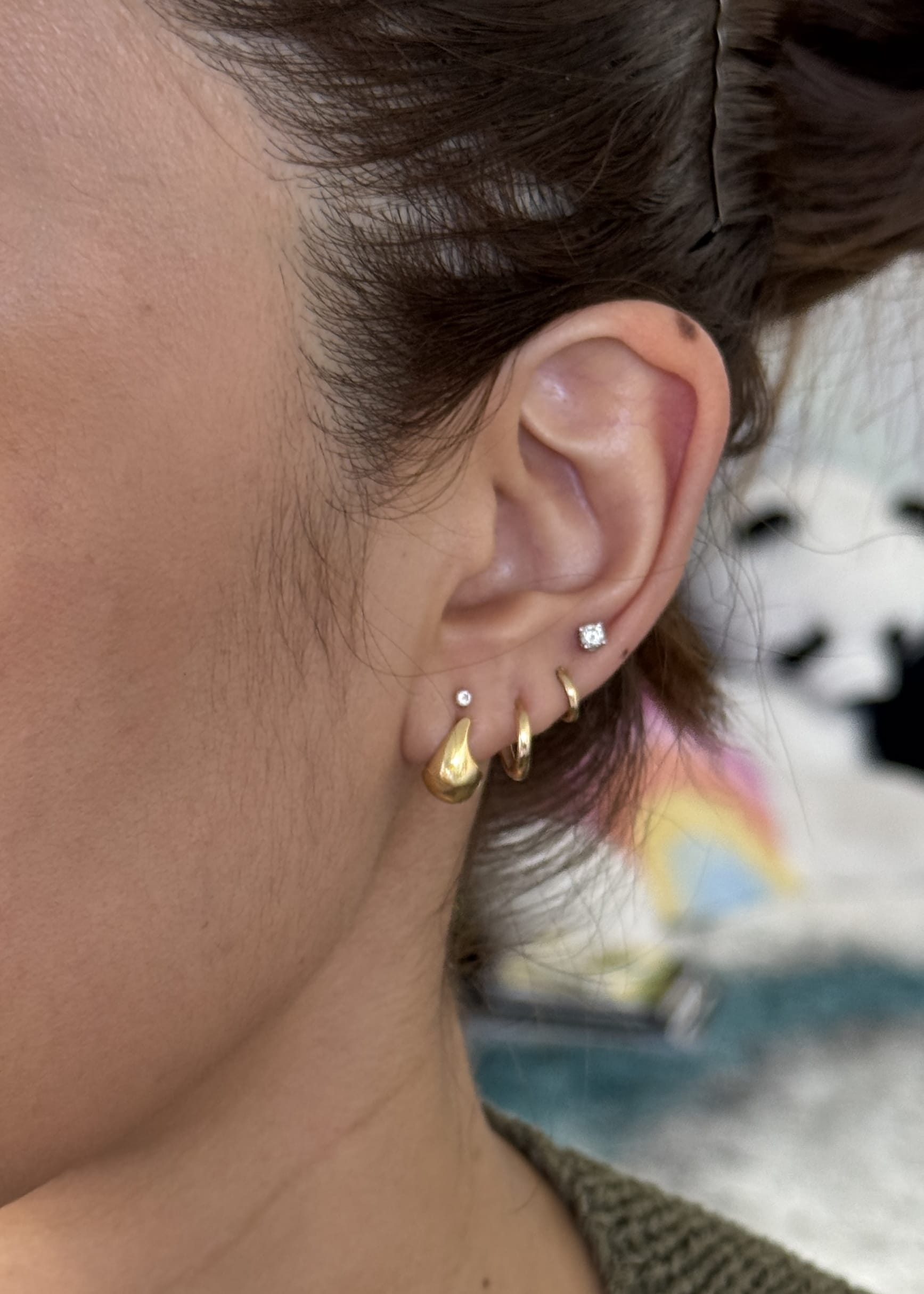 LE sensor earrings Sia Teardrop Mini Earrings