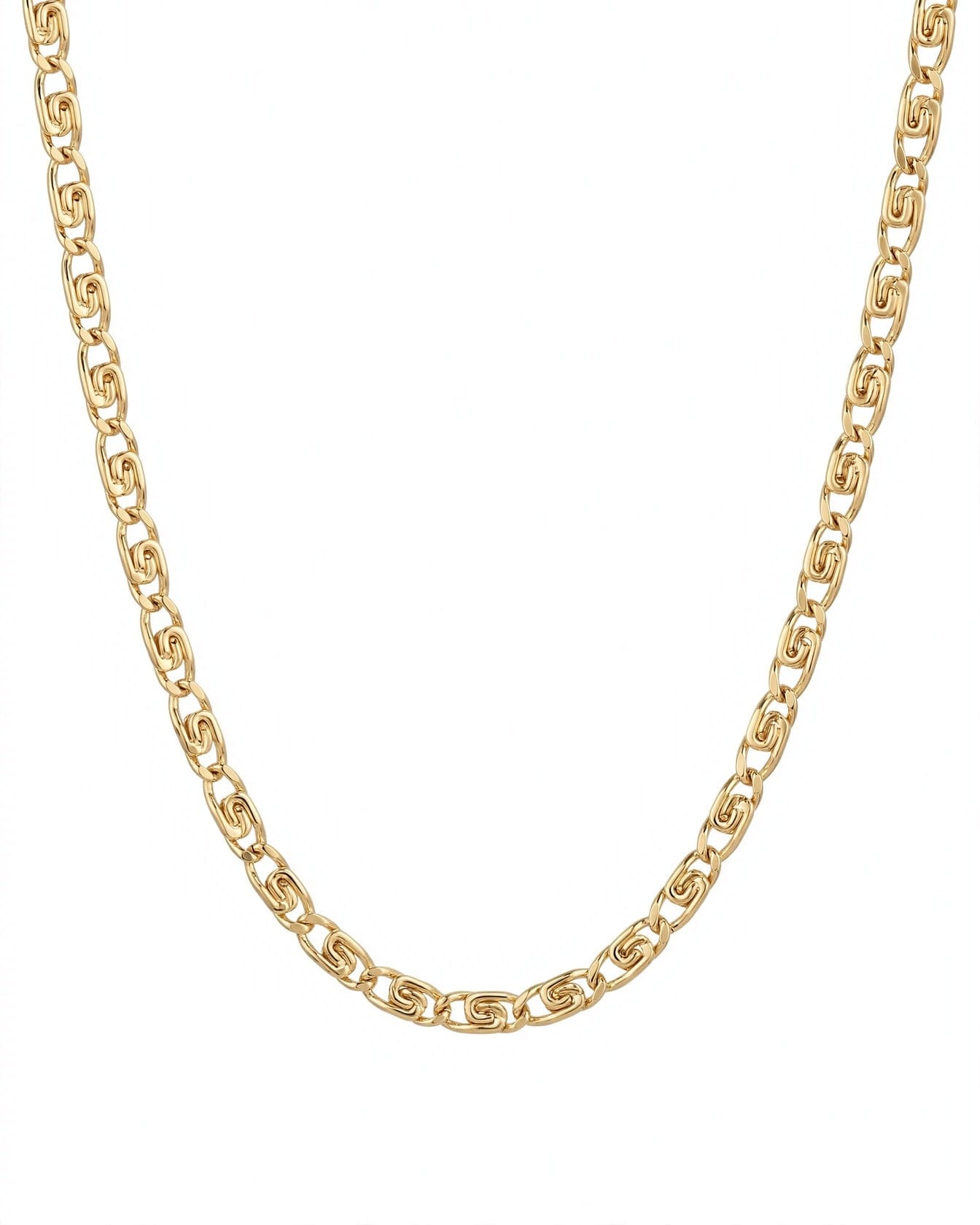LE sensor necklace 16" Shiloh Snail Link Chain Necklace