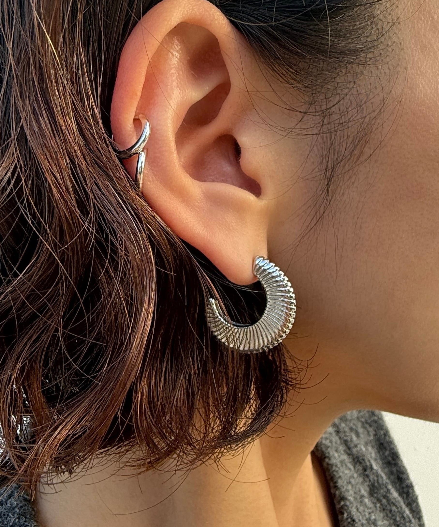 LE sensor earrings Stacy Hoop Earrings