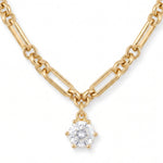LE sensor necklace Sutton Solitaire CZ Necklace