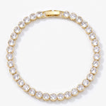 LE sensor Bracelet Suvi Bezel Round Tennis Bracelet