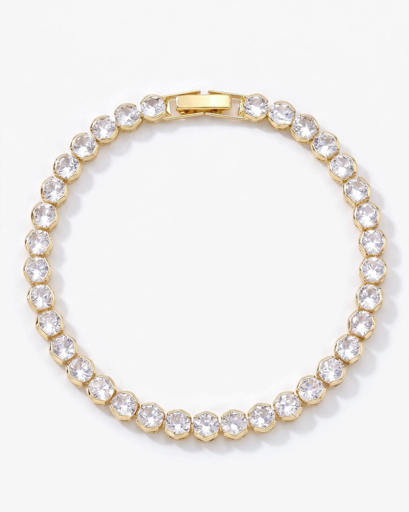 LE sensor Bracelet Suvi Bezel Round Tennis Bracelet