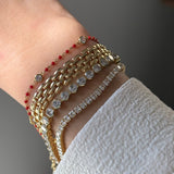 LE sensor Bracelet Suvi Bezel Round Tennis Bracelet