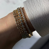 LE sensor Bracelet Suvi Bezel Round Tennis Bracelet