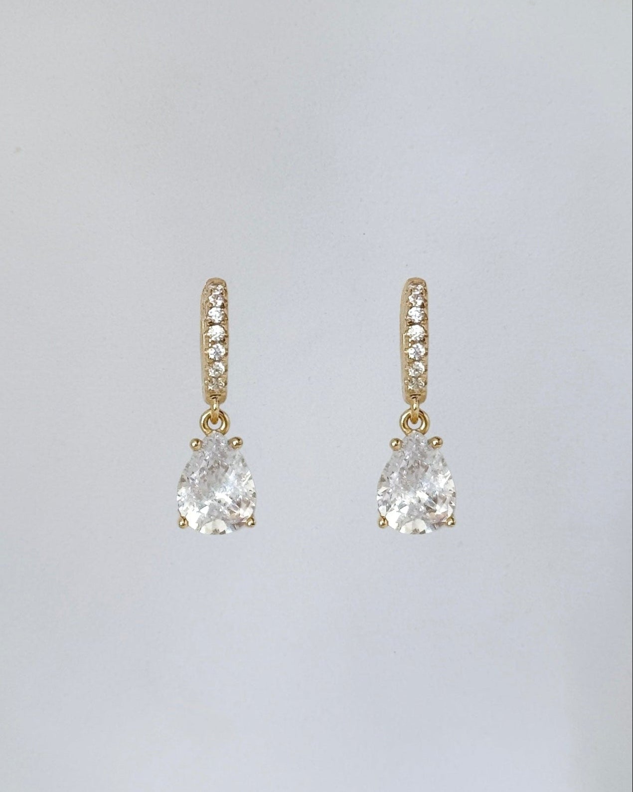 LE sensor earrings Alexis Teardrop Huggies