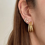 LE sensor earrings Vera Hoop Earrings