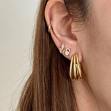 LE sensor earrings Vera Hoop Earrings