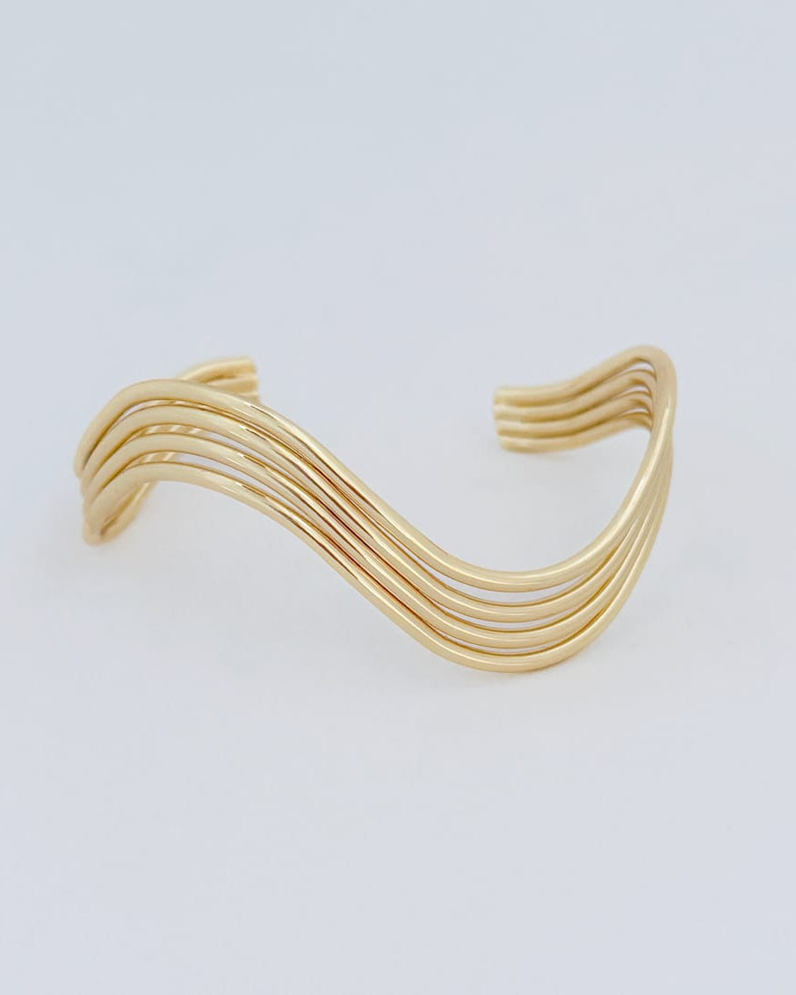 LE sensor Bracelet Eliza Wavy Cuff Bracelet