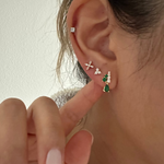 LE sensor earrings Kendra Baguette X Stud Earrings
