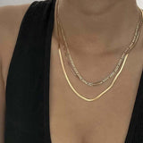 LE sensor Chain Box Chain Necklace 18”