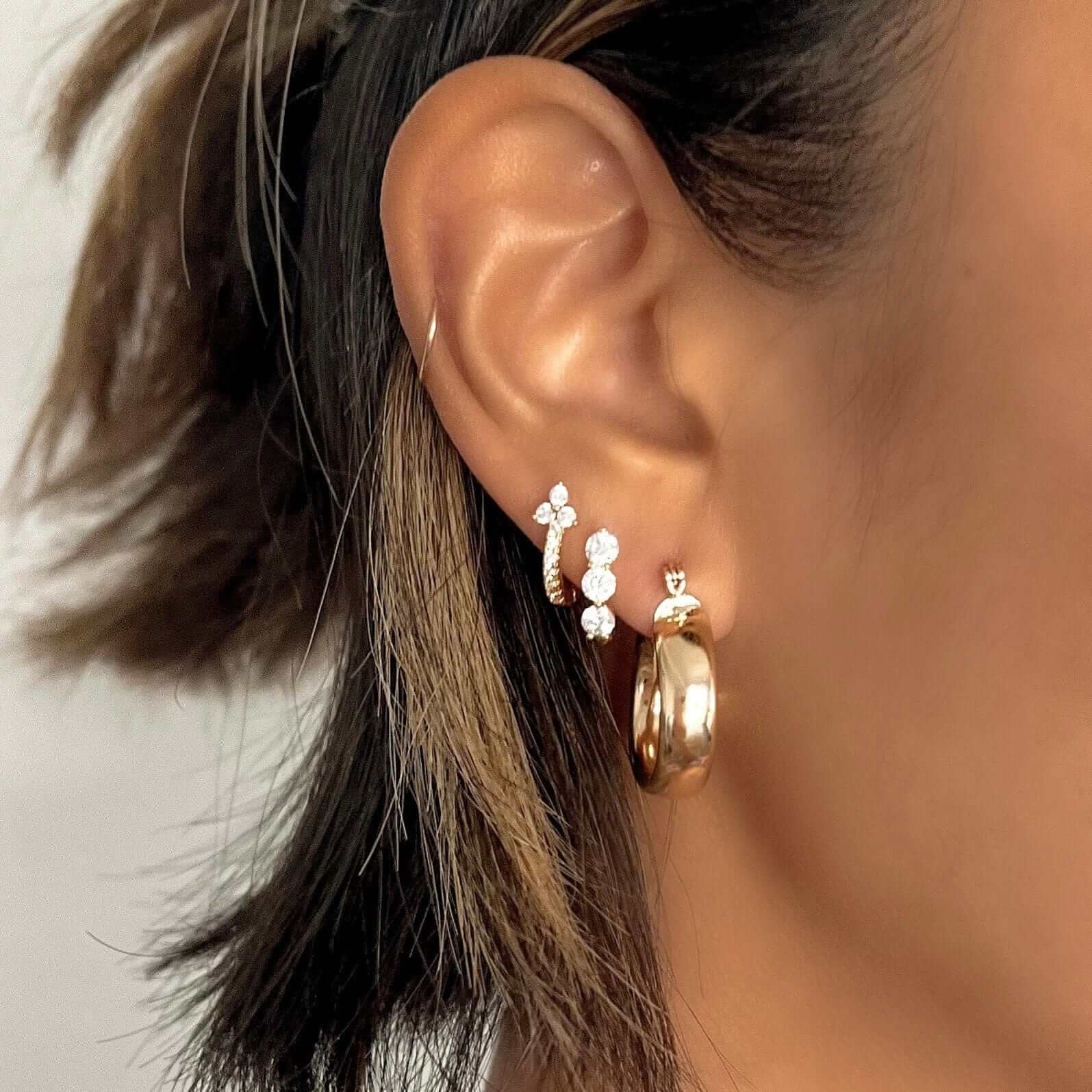 LE sensor earrings Belle Hoops