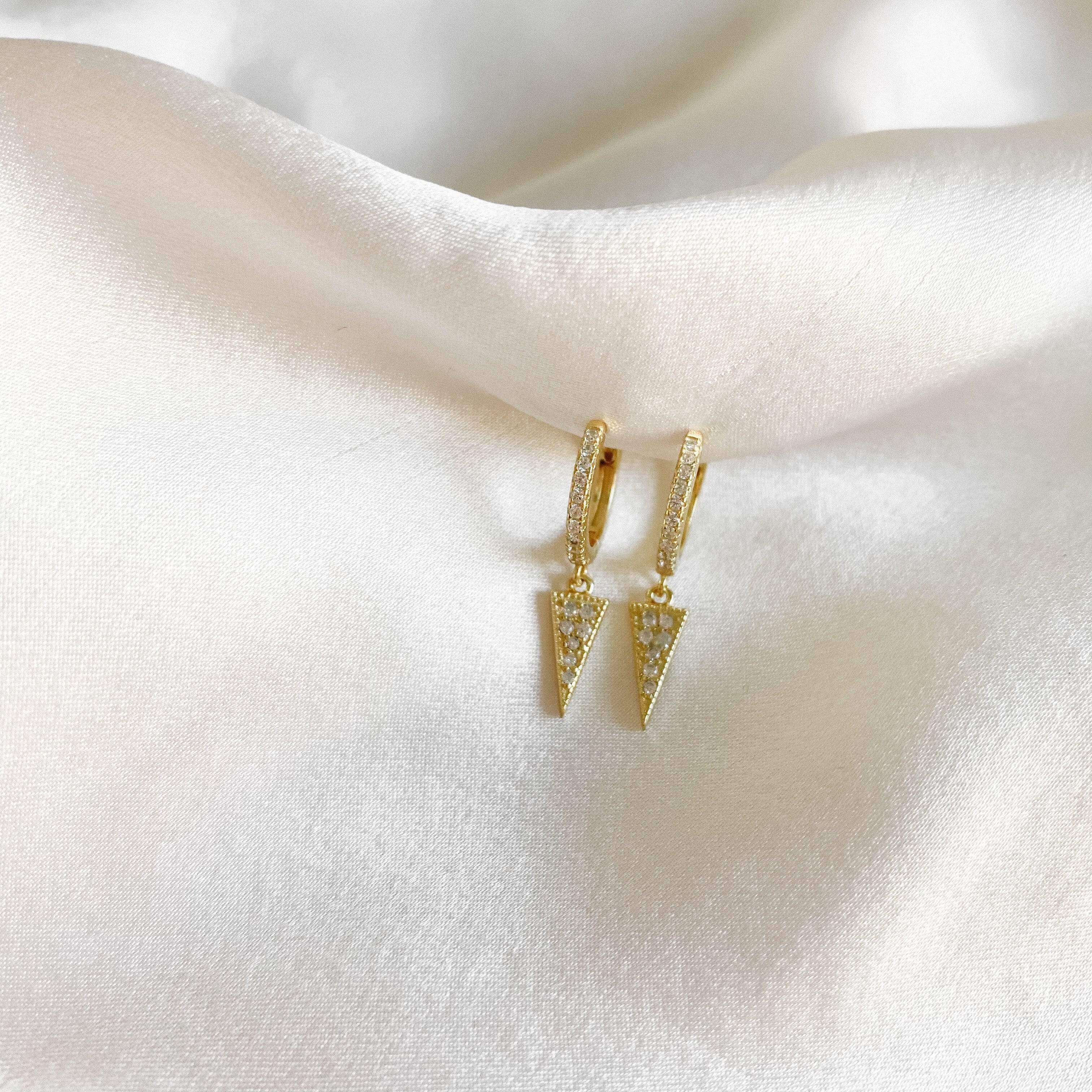 LE sensor earrings Blaine Huggies - Gold