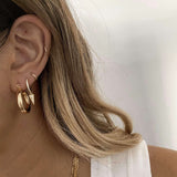 LE sensor earrings Blaine Huggies - Gold