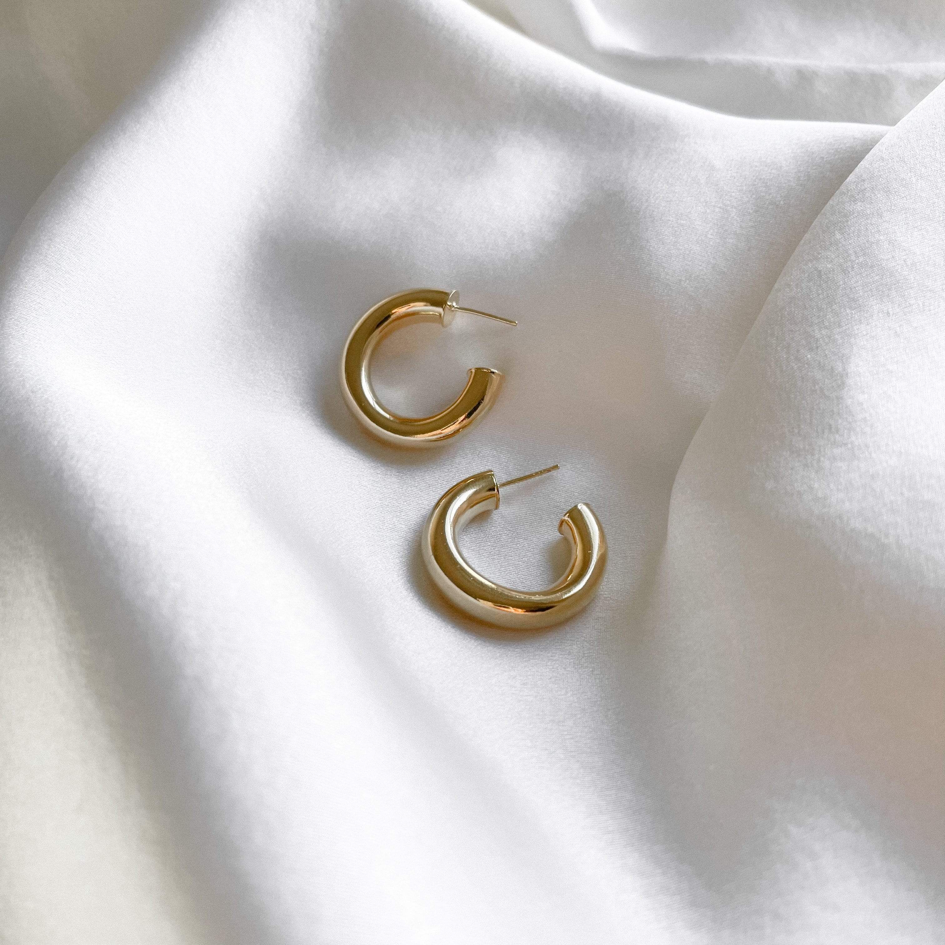 LE sensor earrings Elliot Chunky Hoops