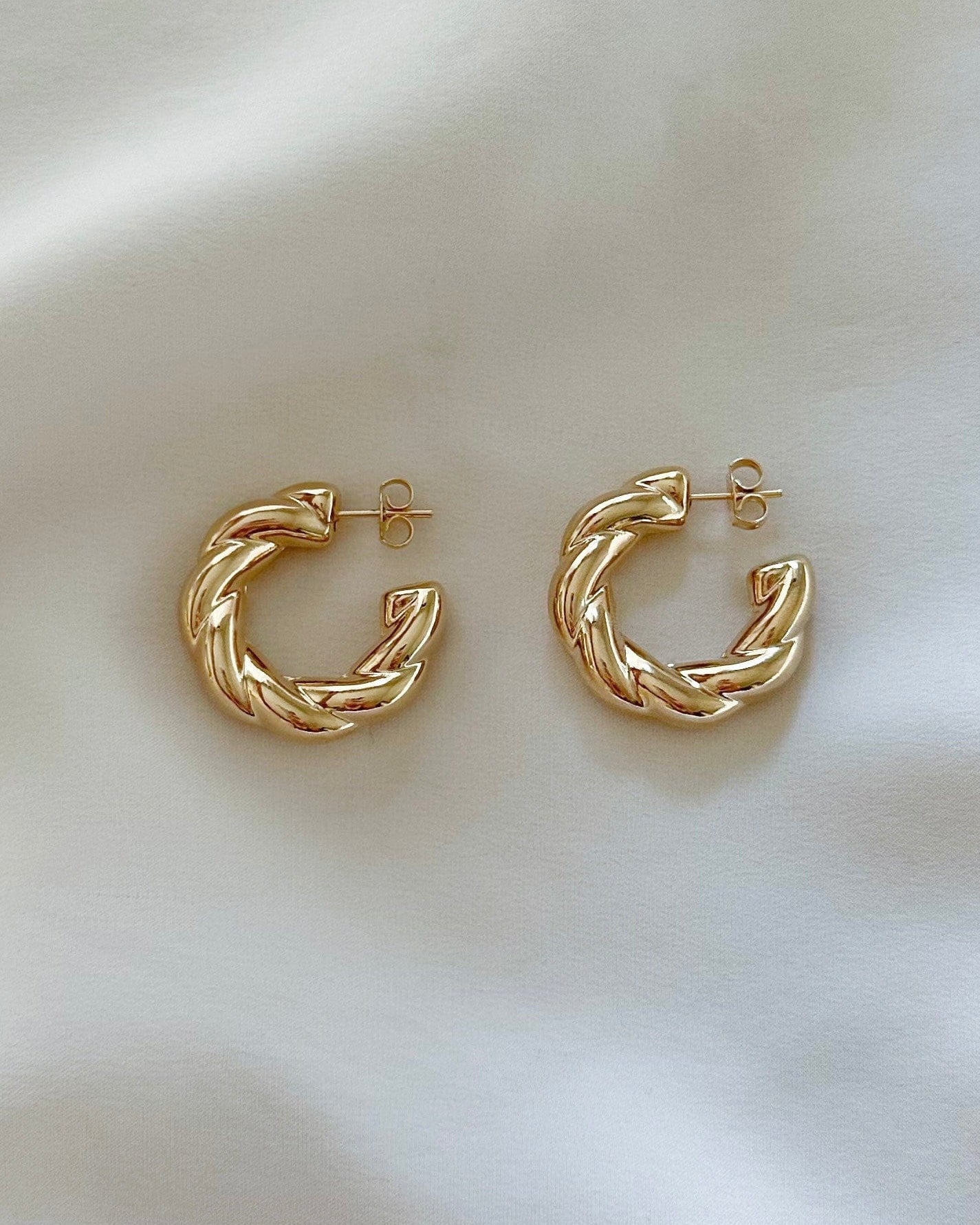 LE sensor earrings Elora Hoops