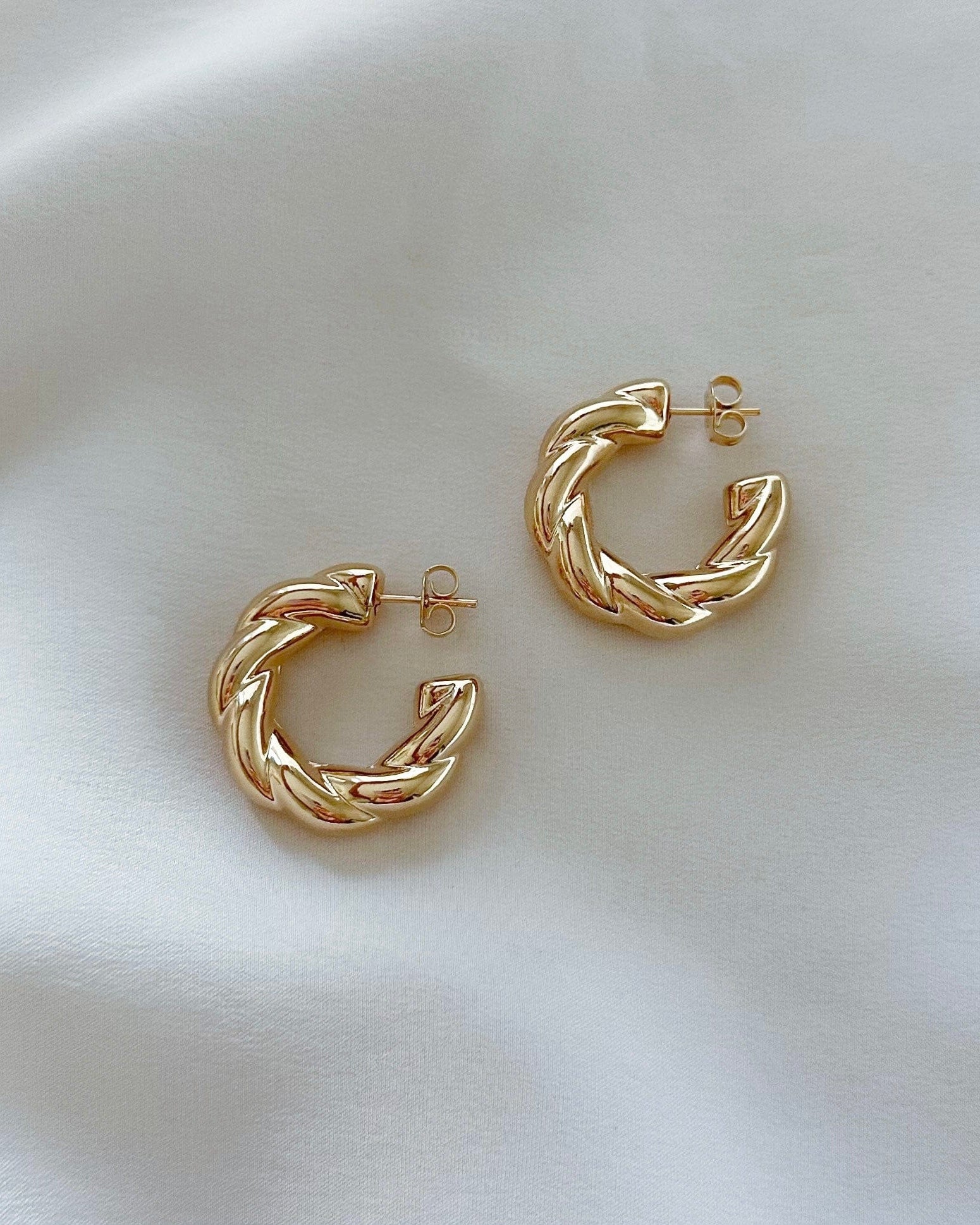 LE sensor earrings Elora Hoops