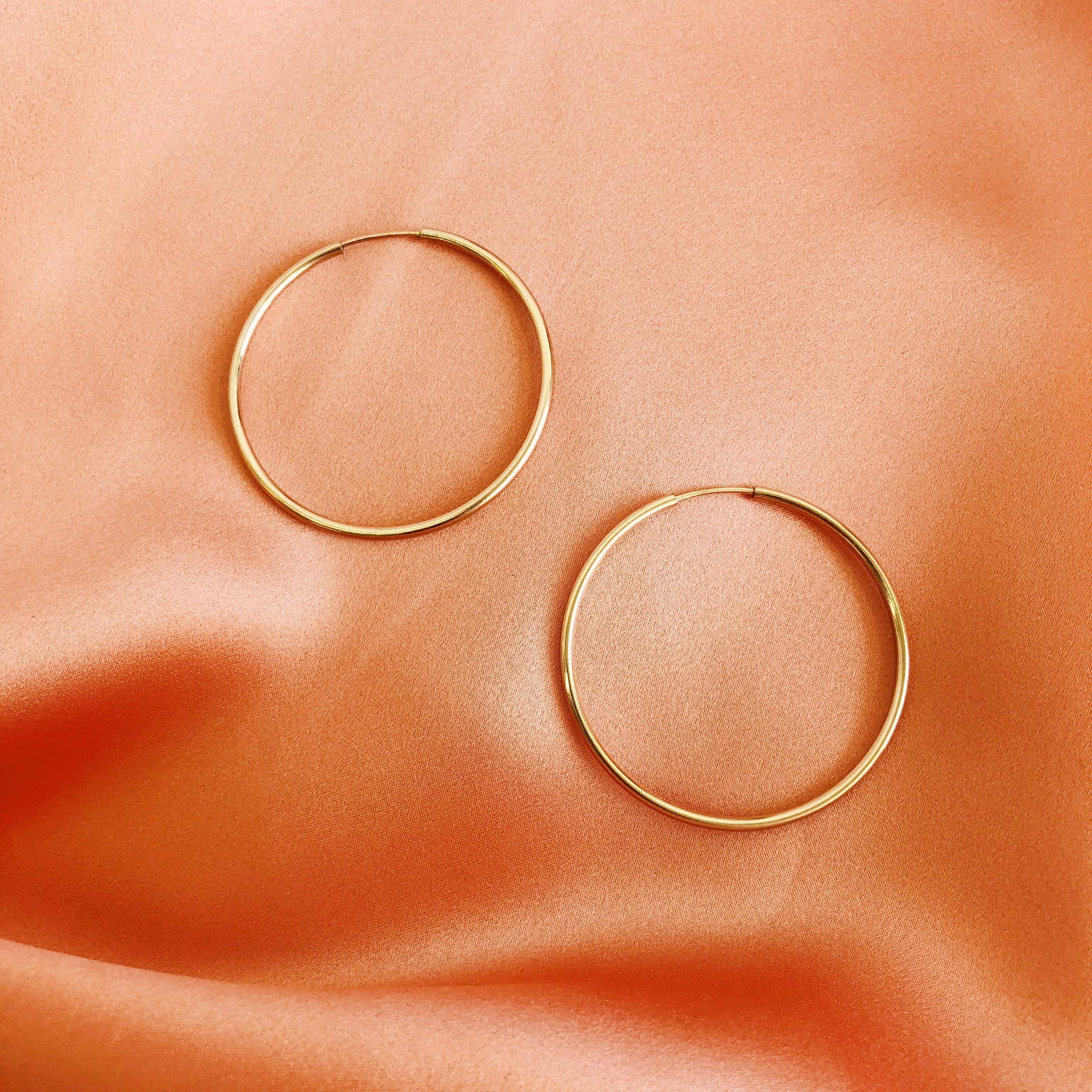 LE sensor earrings Lola Wire Hoops - Medium