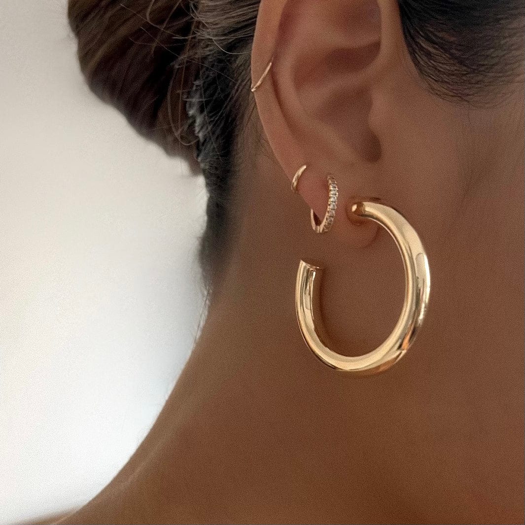 LE sensor earrings Lowe Hoops