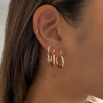 LE sensor earrings Mabel Hoops - Small