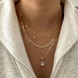 LE sensor necklace Amina Necklace - Clear