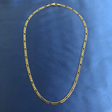 LE sensor necklace Figaro Chain Necklace 18"