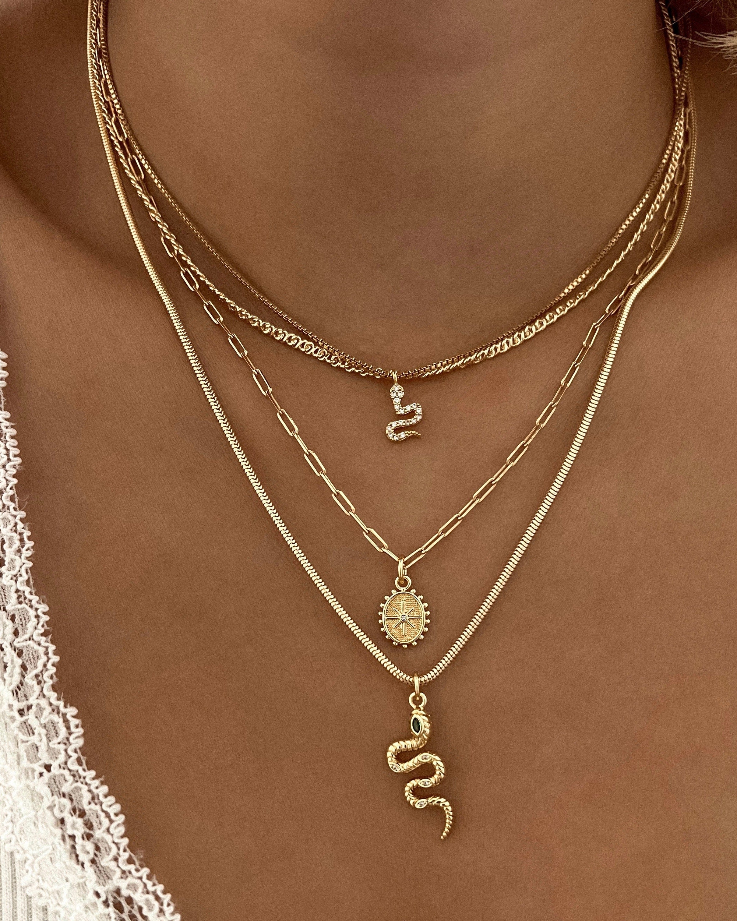 LE sensor necklace Franco Chain Necklace - 16”