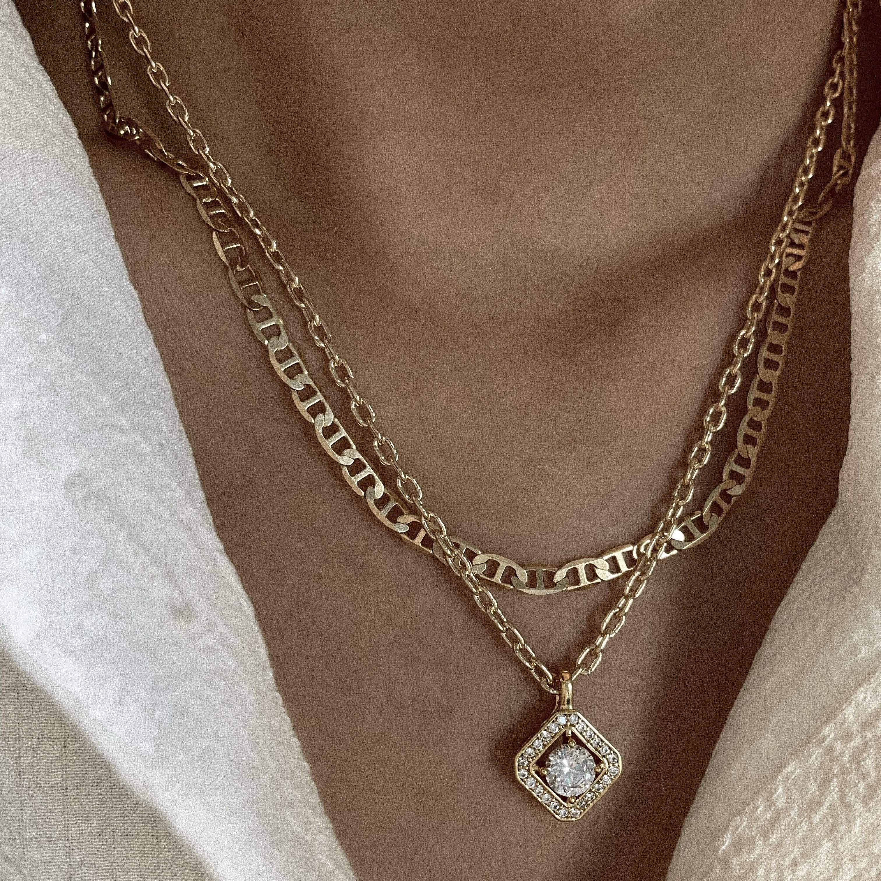 LE sensor necklace Jolie Necklace - Clear