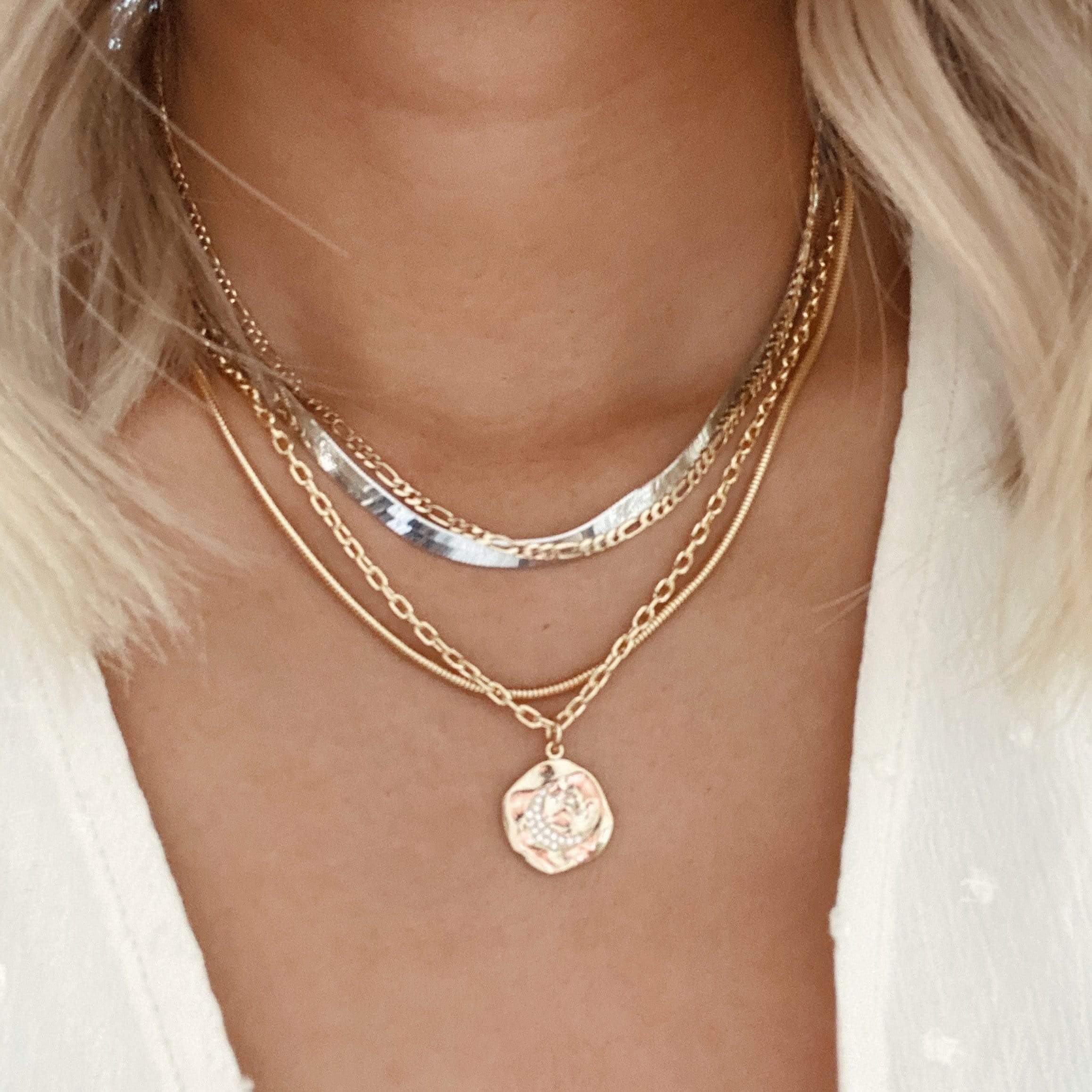 LE sensor necklace Lily Chain Necklace 18”